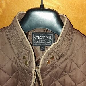 C' ESTTOI  Quilted Vest sz:M